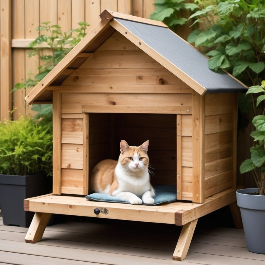 Cabane pour Chat Extérieur Fait Maison