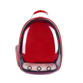 Sac Chat Transparent Rouge