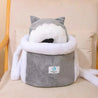 Sac de Transport Chat Coton gris