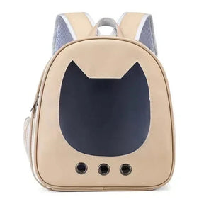 sac bulle chat beige