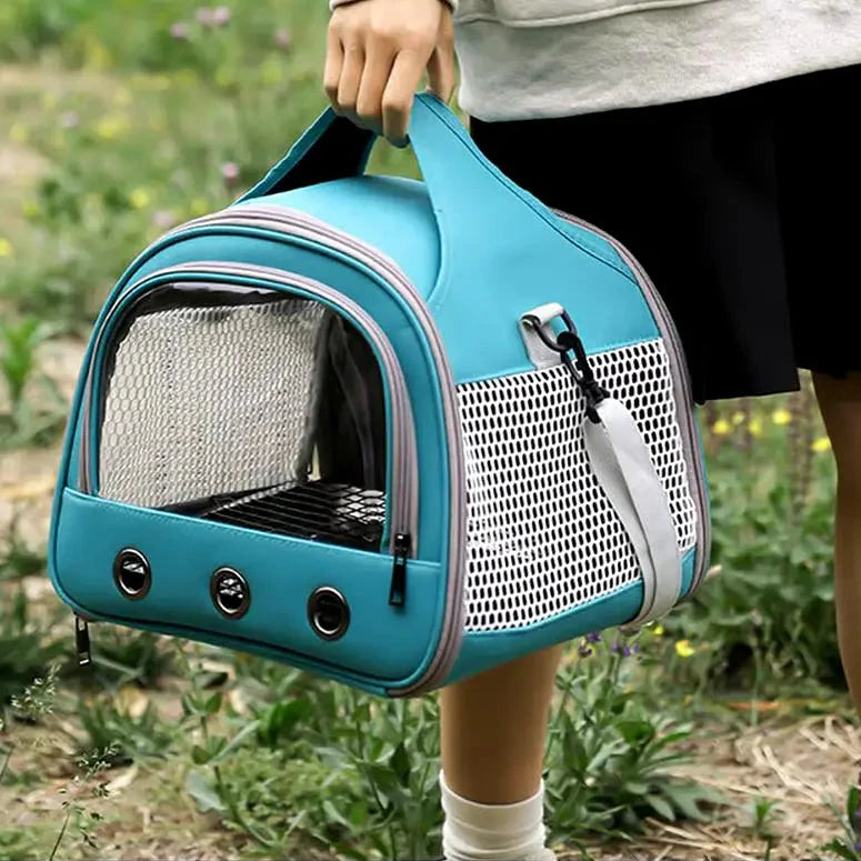 Sac de transport pour chat bleu ugc