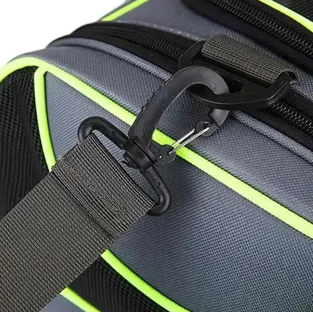 sac de transport pour chat vert detail